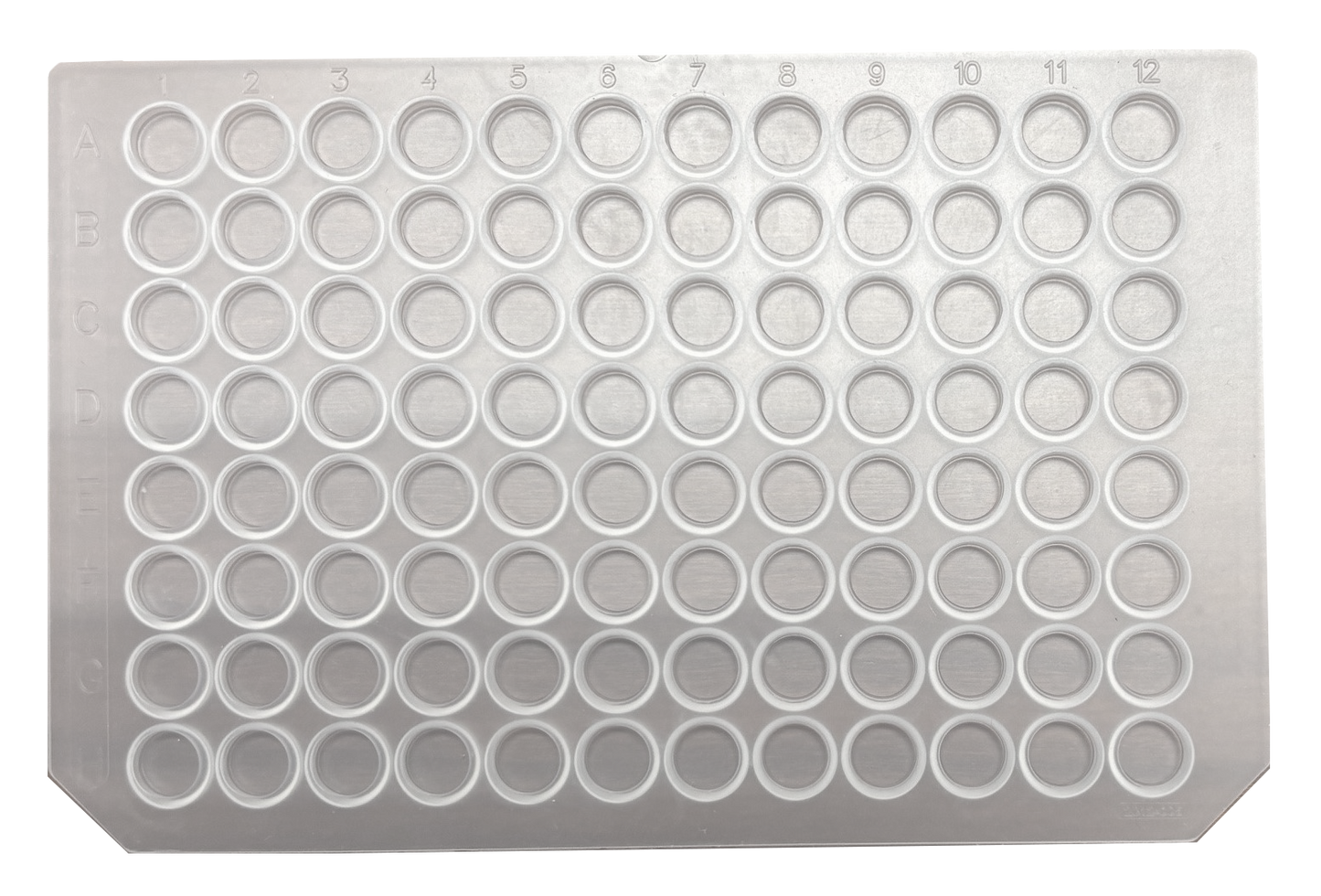 CS-100058 - 96 Round Well Plate Sealing Mat, 8 mm Diameter Short Plug, Premium Clear Silicone, Pkg. 5