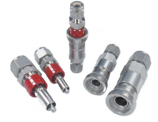 CC-100294 - Quick Connect, Stem with Valve, Brass, 1/4"