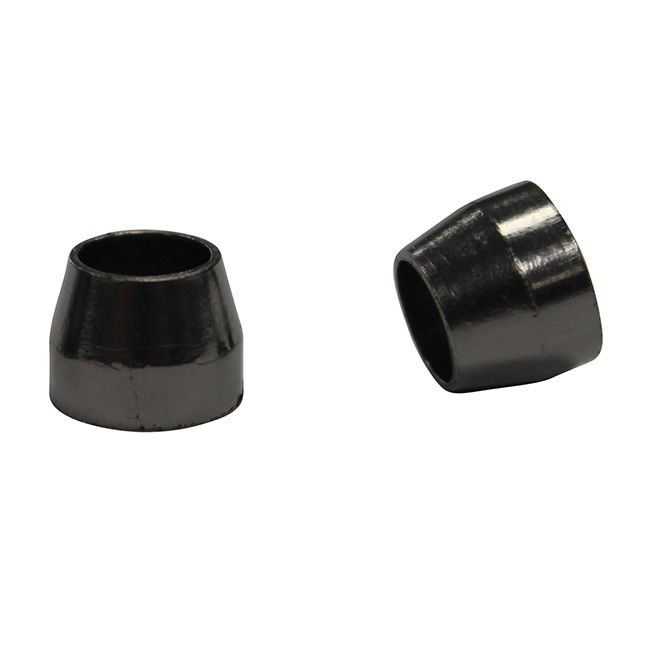 CC-100004 - 1/4" GC Ferrule 1/4" ID Graphite, Pkg. 10