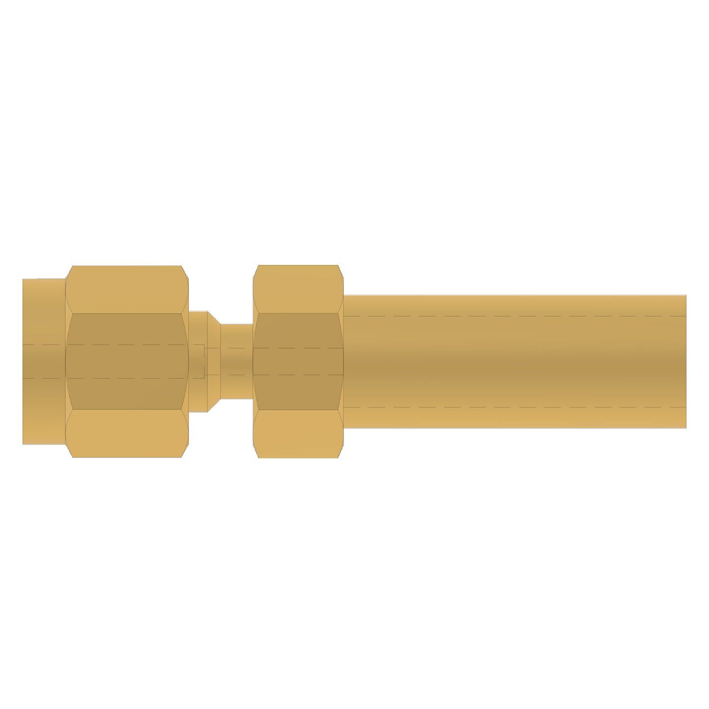 CG-100022 - Swagelok 1/16"OD x 1/4"T REDUCER Brass, SPL