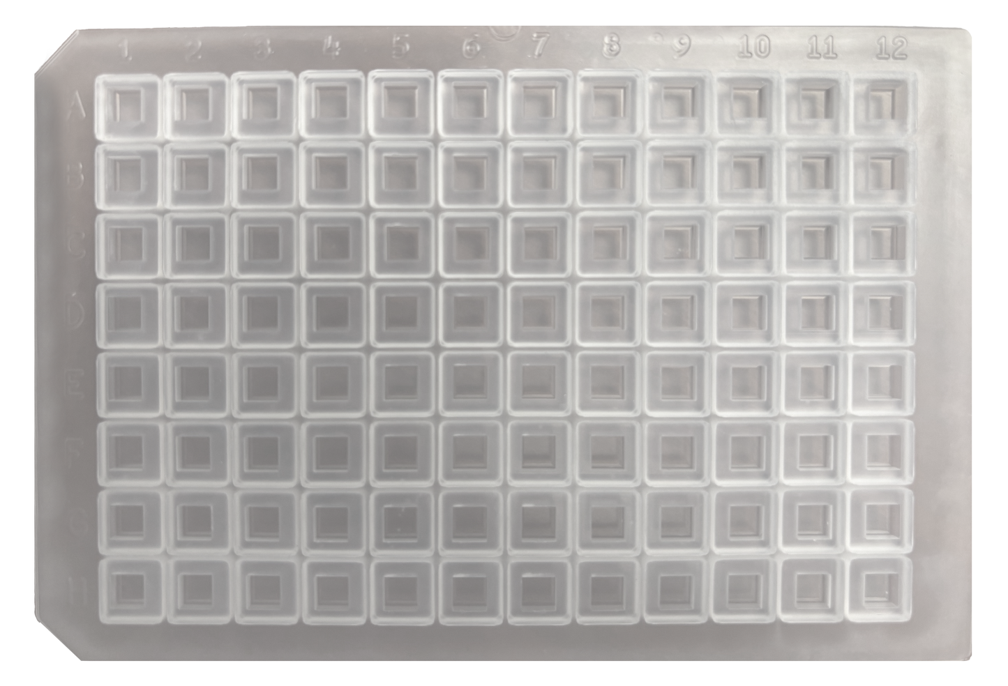 CS-100052 - 96 Square Well Plate Sealing Mat, Premium Clear Silicone, Ultra Low Bleed, Pkg. 5