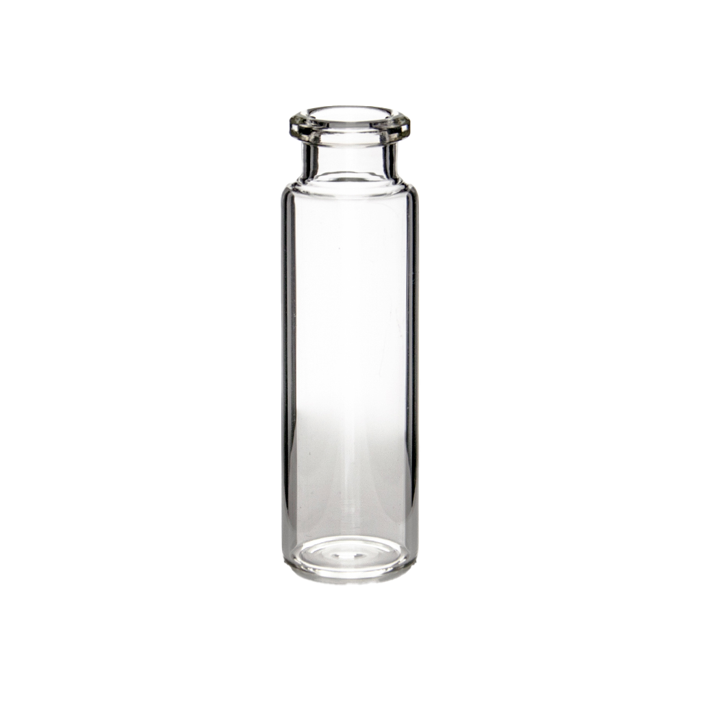 CV-100066 - 20 mL Clear Glass 20 mm Crimp Top Headspace Vial Tapered Top, Flat Bottom, Pkg. 1000
