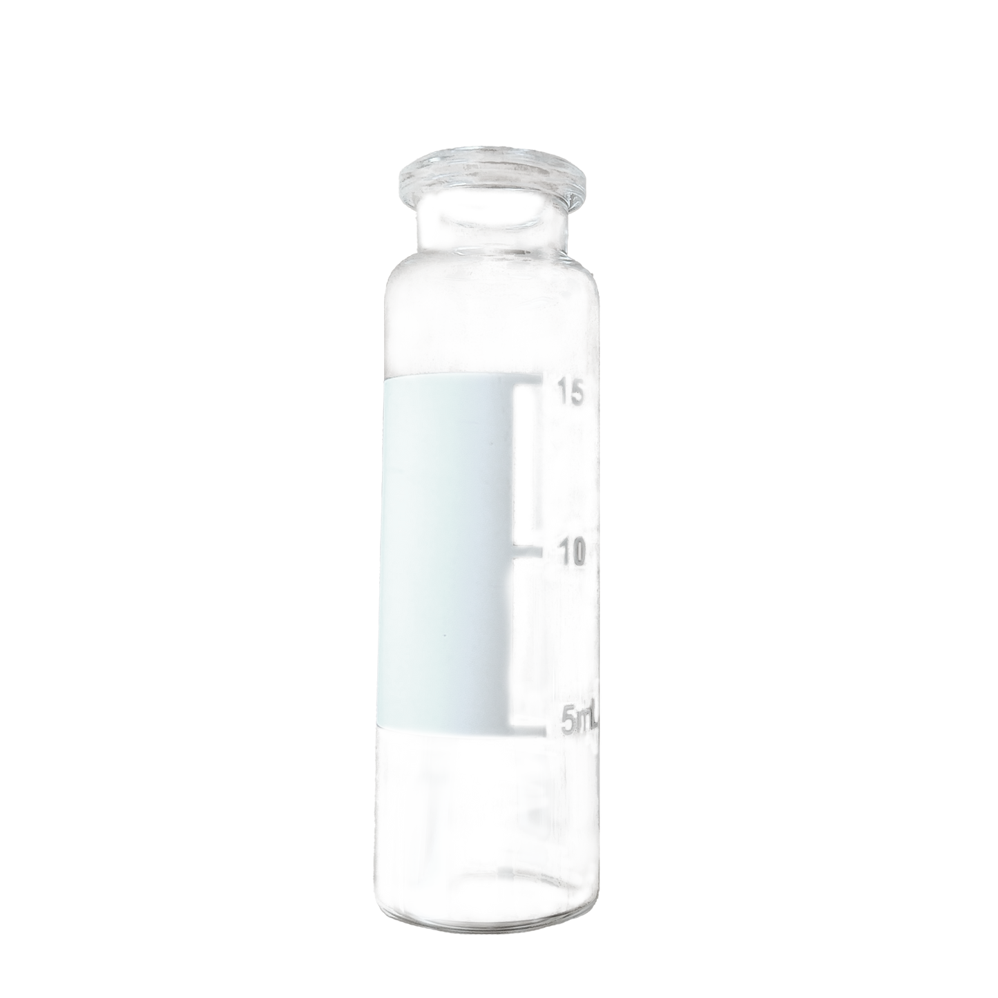 CV-100033 - 20 mL Clear Glass 20 mm Crimp Top Headspace Vial with Write-on Spot, Flat Bottom, 22.5 x 75 mm, 5.0 Type Glass, Value Line, Pkg. 100