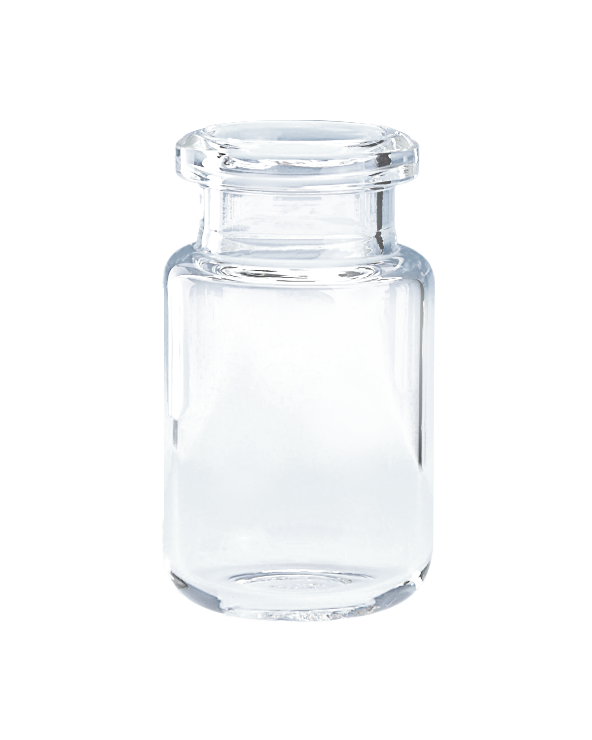 CV-100045 - 6 mL Clear Glass 20 mm Crimp Top Headspace Vial Tapered Top, Radius Bottom, Pkg. 100