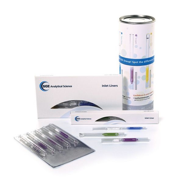 CL-100014 - Inlet Liners with Quartz Wool 4 mm ID, Length 78.5 mm, Pkg. 25