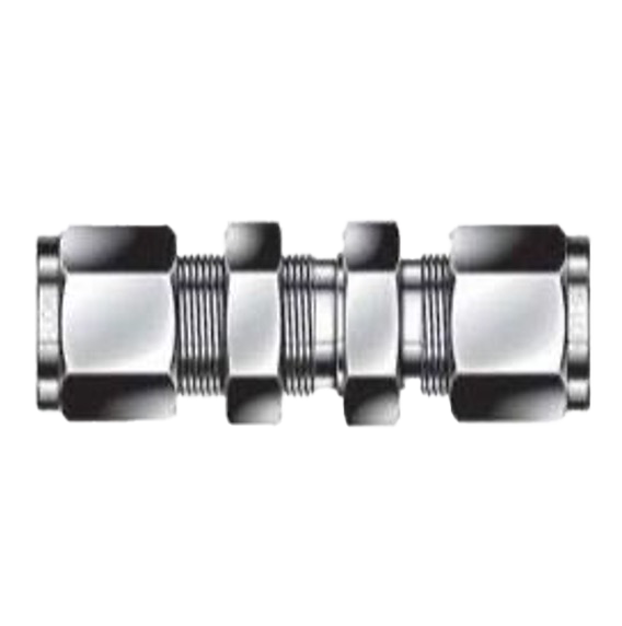 CC-100301 - Bulkhead Tube Union, 1/2" Brass